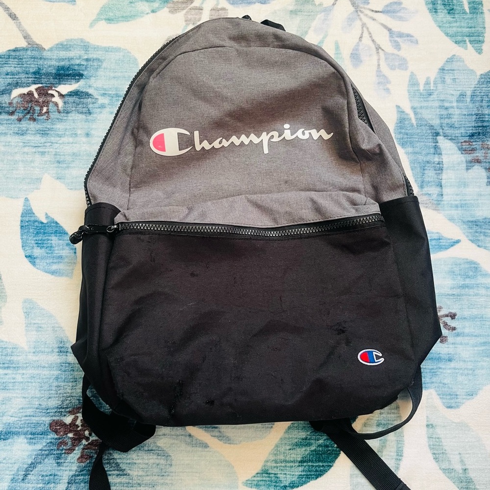 💙Free - add it to your bundle. 
Champion Gray and Black Men's Backpack